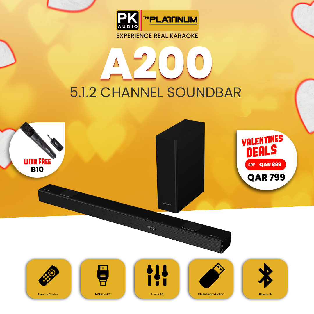 A200 5.1.2 Channel Soundbar with Free B10
