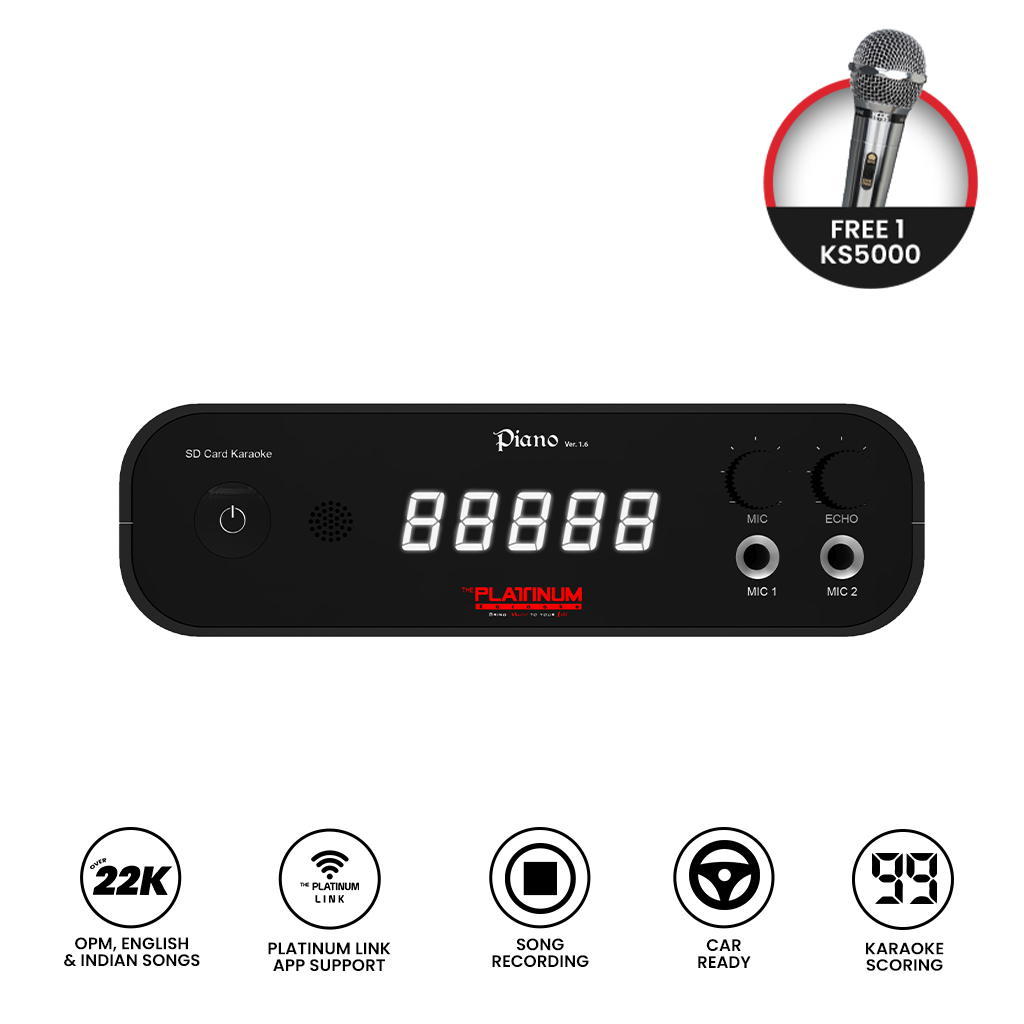 Piano With 1 Free Wired Mic KS5000