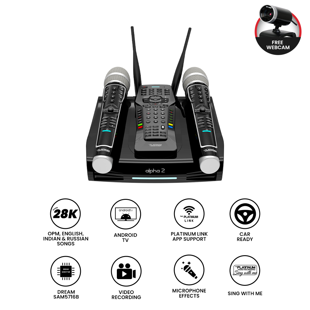 Alpha 2 Hybrid Karaoke Player with Free Camera