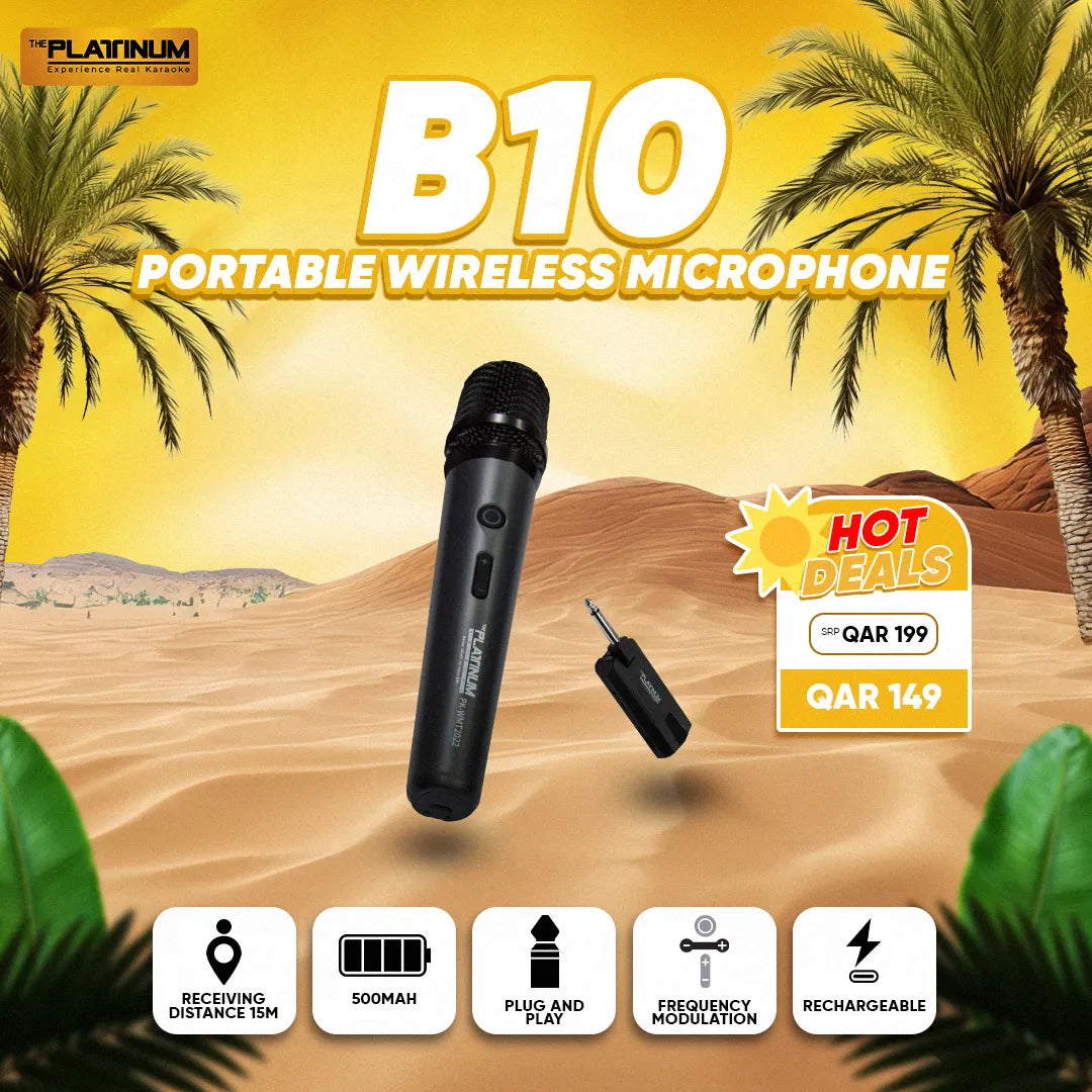 B10 PK-WMT2022 PORTABLE WIRELESS MICROPHONE SYSTEM