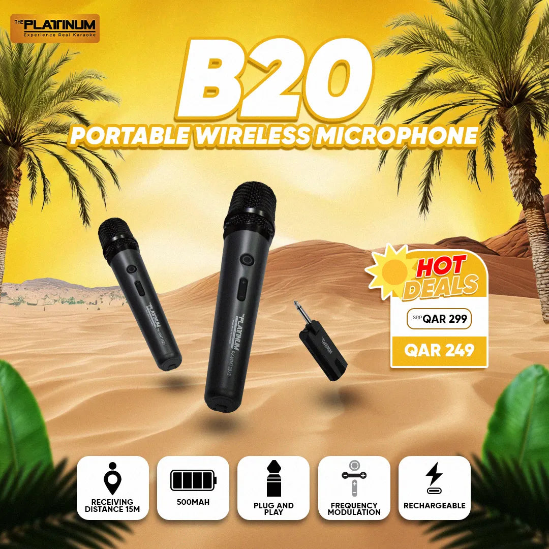 B20 PK-WMT2022 PORTABLE WIRELESS MICROPHONE SYSTEM