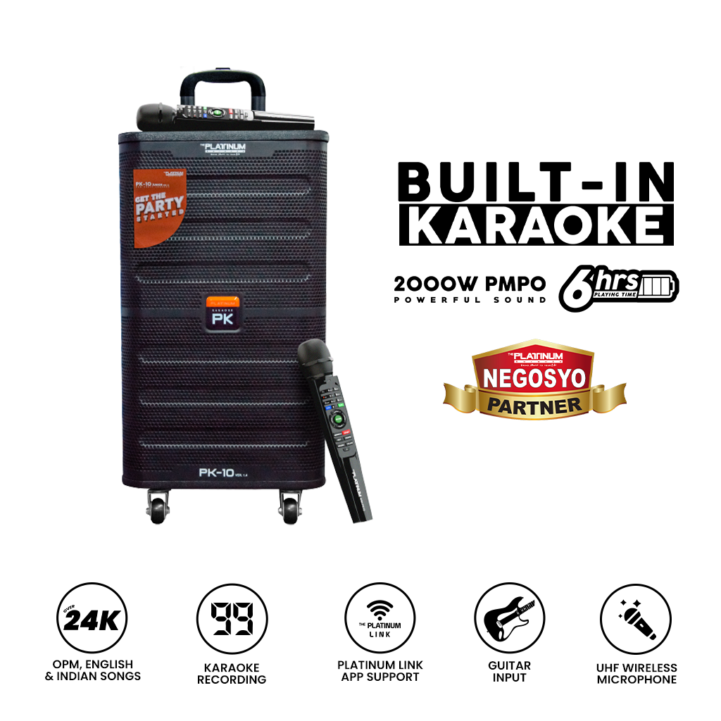 PK10 Built-in Karaoke Pro Party Jukebox